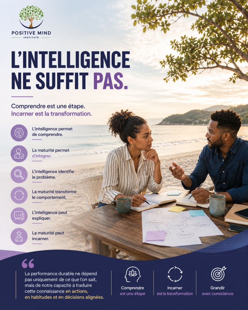 L'intelligence Ne suffit pas.